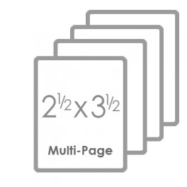 2 1/2" x 3 1/2" Multipage