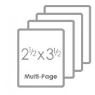 2 1/2" x 3 1/2" Multipage