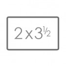 2" x 3 1/2"