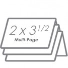 2" x 3 1/2" Multi Folded