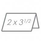 2" x 3 1/2" Folded Card
