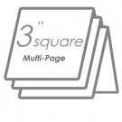 3" Sq Multi Folded
