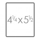 4 1/4" x 5 1/2"