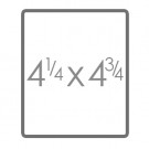 4 1/4" x 4 3/4" Card