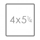 4" x 5 1/4"