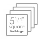 5 1/4" Square Multipage