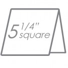 5 1/4" Sq Folded Card