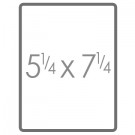 5 1/4" x 7 1/4"