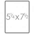 5 1/4" x 7 1/2"