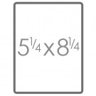 5 1/4" x 8 1/4"