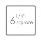 6 1/4" Square Card