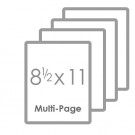 8 1/2" x 11" Multipage
